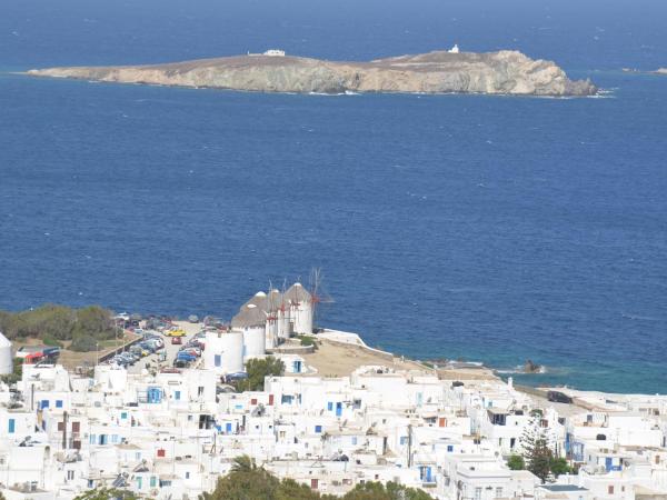 Hermes Mykonos Hotel : photo 6 de la chambre chambre double ou lits jumeaux avec vue sur mer