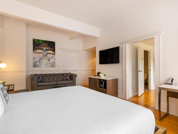 Hotel Gibbs Downtown Riverwalk : photo 3 de la chambre chambre lit king-size avec vue sur alamo