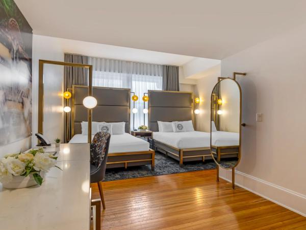 Hotel Gibbs Downtown Riverwalk : photo 1 de la chambre chambre avec 2 lits queen-size - accessible aux personnes à mobilité réduite