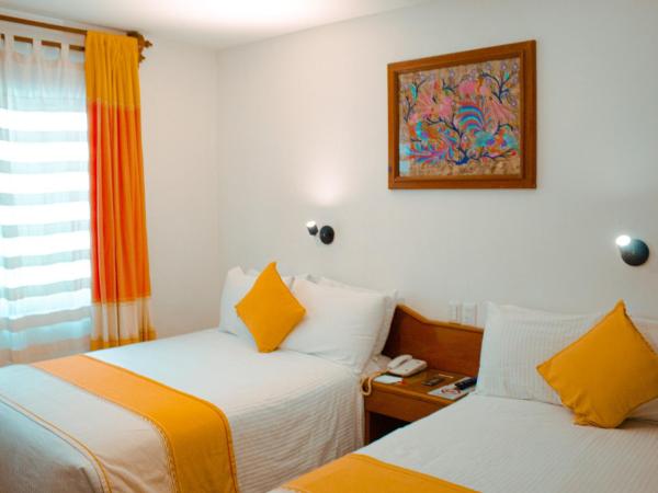 Hotel Oaxaca Real : photo 1 de la chambre chambre intérieure avec 2 lits doubles