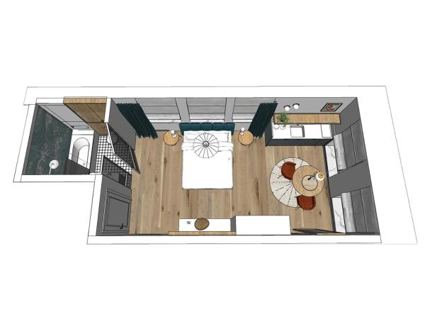 Baltic Wave Boutique Apartments with sauna and gym : photo 3 de la chambre studio