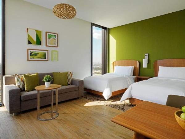 Element Me'aisam, Dubai : photo 1 de la chambre superior studio apartment – twin bed (complimentary breakfast & shuttle to sobha realty metro station, jbr beach & mall of the emirates)