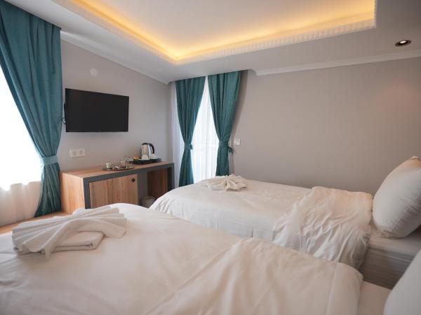 Sea Front Pansiyon : photo 4 de la chambre chambre double ou lits jumeaux avec balcon
