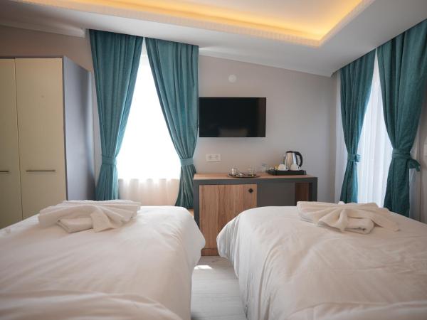 Sea Front Pansiyon : photo 9 de la chambre chambre double ou lits jumeaux avec balcon