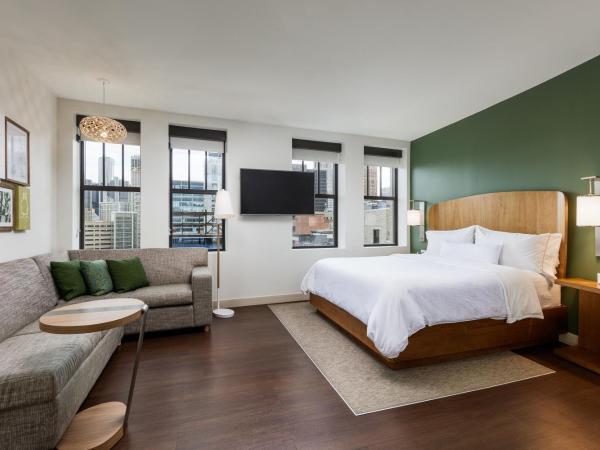 Element Detroit at the Metropolitan : photo 7 de la chambre studio, 1 king, sofa bed, city view