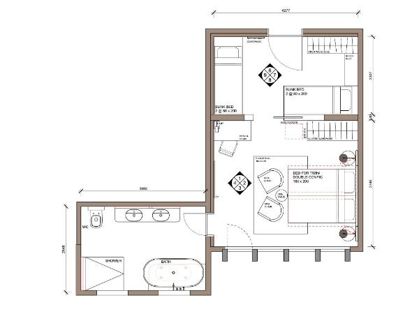 Mountain Paradise : photo 4 de la chambre chambre familiale
