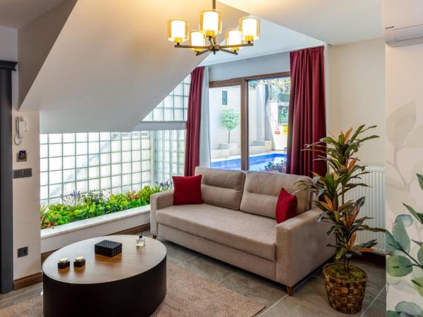 Baymari Suites Design Florya : photo 7 de la chambre appartement 1 chambre de luxe avec accès à la piscine