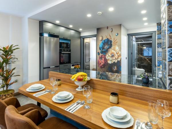 Baymari Suites Design Florya : photo 9 de la chambre appartement 1 chambre de luxe avec accès à la piscine