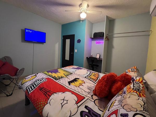DICI Co-Living Housing Cabo San Lucas : photo 5 de la chambre chambre double avec salle de bains commune
