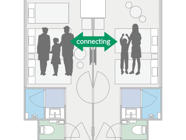 Karaksa Hotel Osaka Namba : photo 10 de la chambre chambre communicante (5 adultes)