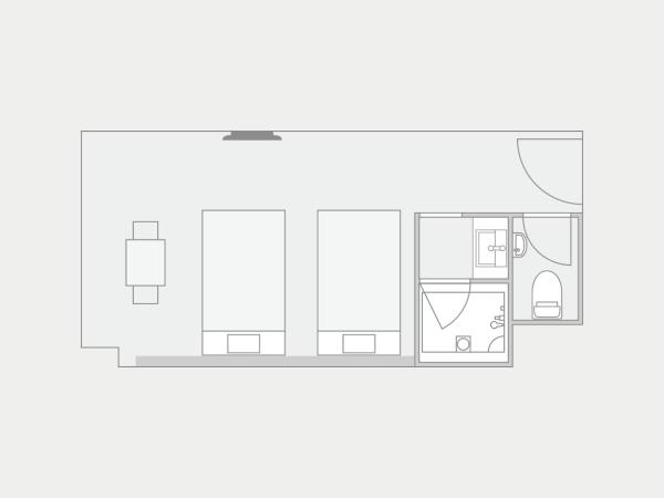Karaksa Hotel Osaka Namba : photo 2 de la chambre chambre lits jumeaux
