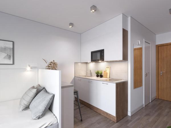 Home and CoLiving Bonn I Aparthotel : photo 7 de la chambre studio standard