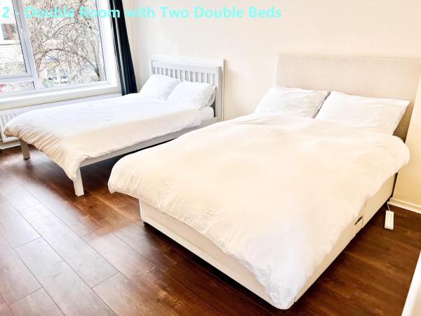 Centel - Excellent Stay in London Zone 1 : photo 9 de la chambre chambre double avec 2 lits doubles