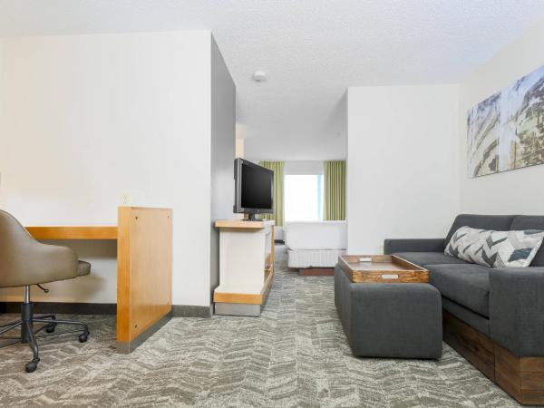 SpringHill Suites by Marriott Houston Brookhollow : photo 1 de la chambre suite avec 2 lits queen-size et canapé-lit