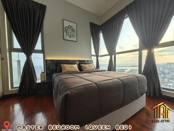 Attic Home Melaka Silverscape Residence & Jonker : photo 4 de la chambre dual key [2hall&4room] premium family suite (private bathtub and sea view)