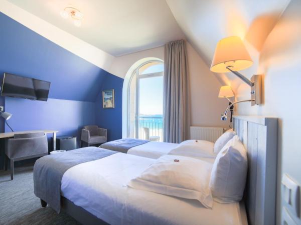 Logis Hôtel Ker Mor : photo 1 de la chambre chambre lits jumeaux - vue sur mer
