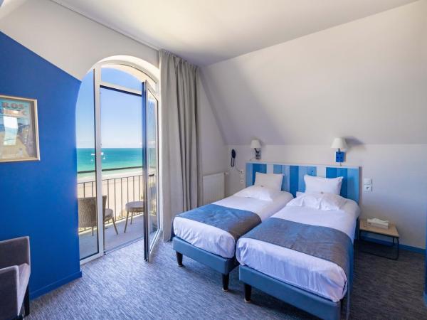 Logis Hôtel Ker Mor : photo 3 de la chambre chambre lits jumeaux - vue sur mer