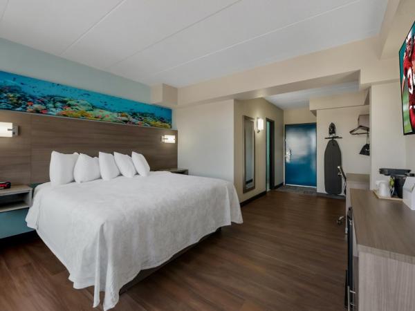 Red Roof PLUS & Suites Virginia Beach - Seaside : photo 5 de la chambre chambre lit king-size premium accessible aux personnes à mobilité réduite - non-fumeurs - vue partielle sur océan