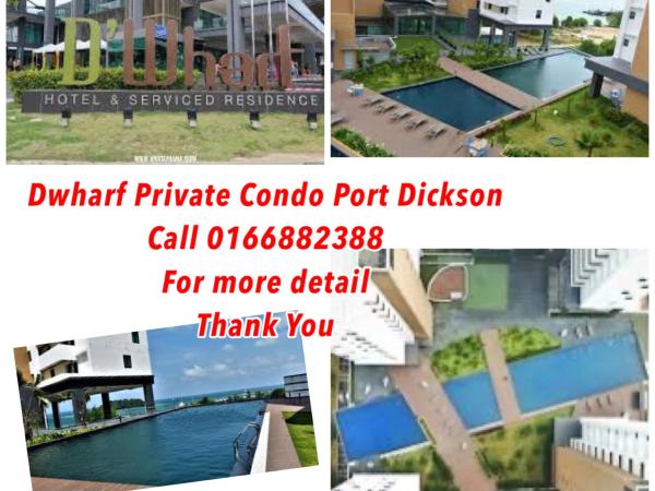 D Wharf Port Dickson Private Condo Waterfront : photo 3 de la chambre suite lit king-size avec balcon