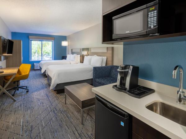 Holiday Inn Express and Suites Tampa I-75 at Bruce B. Downs, an IHG Hotel : photo 2 de la chambre suite disposant de 2 lits queen-size