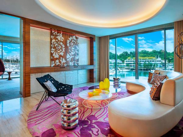 W Singapore - Sentosa Cove : photo 1 de la chambre marvelous suite, 1 bedroom suite, 1 king bed, balcony