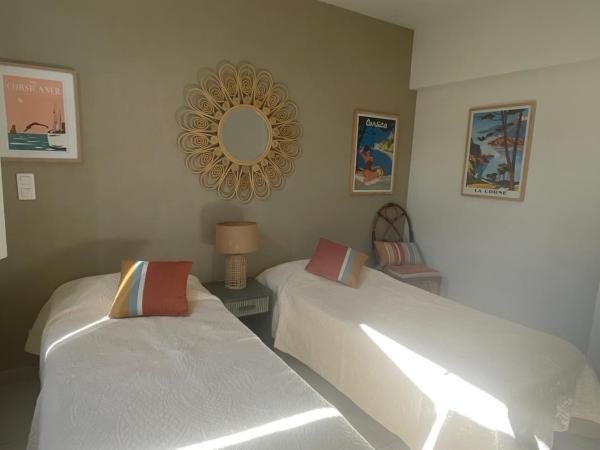 Hotel Thalassa : photo 5 de la chambre chambre lits jumeaux - vue sur jardin