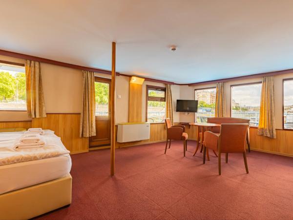 Fortuna Boat Hotel Budapest : photo 10 de la chambre cabine de bateau supérieure
