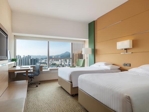 Courtyard by Marriott Hong Kong Sha Tin : photo 1 de la chambre chambre lits jumeaux - vue sur rivière