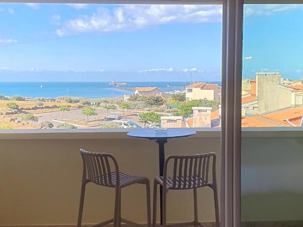 Hôtel La Grande Conque : photo 3 de la chambre chambre double deluxe avec terrasse - vue latérale sur mer