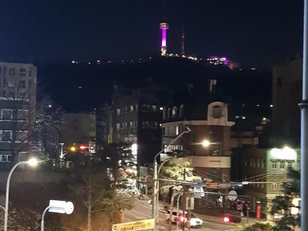 Myeongdong Merlin Hotel : photo 9 de la chambre chambre double - vue sur montagne