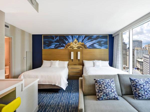 Residence Inn by Marriott New Orleans French Quarter Area/Cen B : photo 8 de la chambre studio 2 lits queen-size - vue complète sur ville