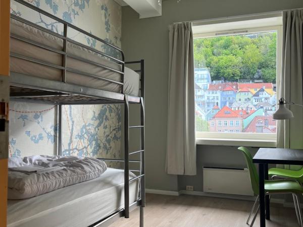 City Hostel Bergen : photo 3 de la chambre chambre lits jumeaux avec salle de bains commune