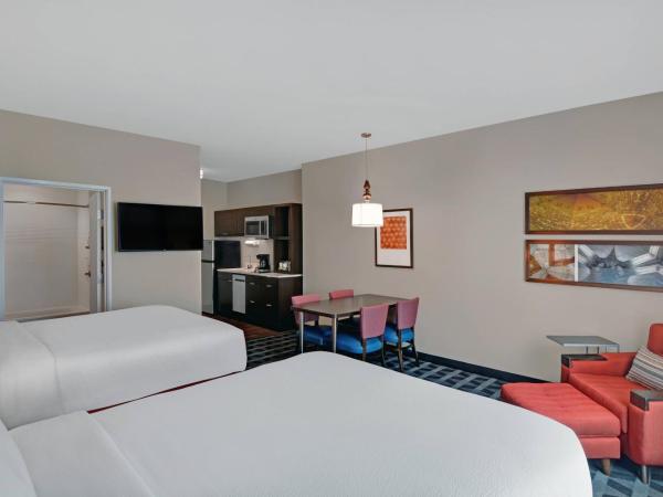 TownePlace Suites by Marriott Indianapolis Downtown : photo 1 de la chambre studio avec 2 grands lits