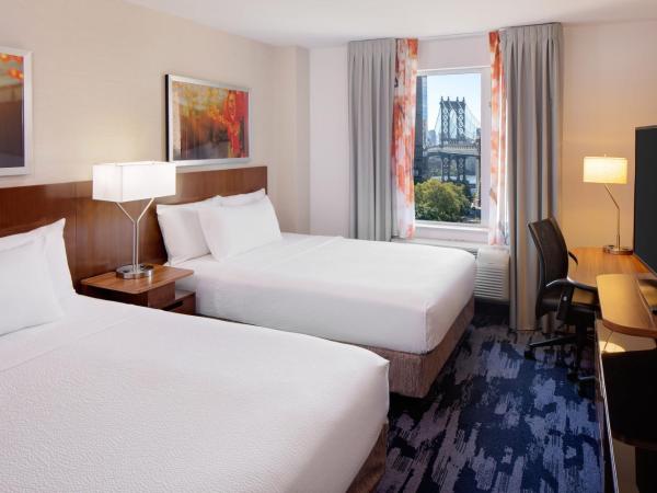 Fairfield Inn & Suites New York Manhattan/Downtown East : photo 1 de la chambre chambre avec 2 grands lits queen-size 