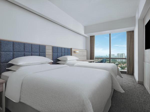 Four Points by Sheraton Surabaya, Pakuwon Indah : photo 1 de la chambre deluxe guest room with 2 single beds 