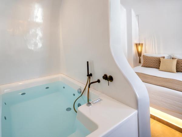 Evgenia Villas & Suites by Calm Collection : photo 6 de la chambre suite troglodyte avec bain à remous - vue sur piscine