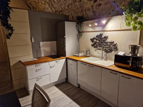 Chambres d'Hôtes Troglodytes Le Clos de L'Hermitage : photo 2 de la chambre one-bedroom apartment (no window)