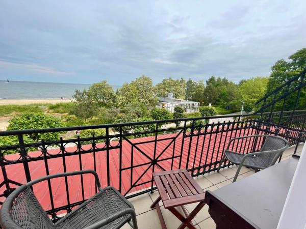 Willa Księżniczki Sopotu : photo 7 de la chambre chambre double deluxe avec balcon - vue sur mer