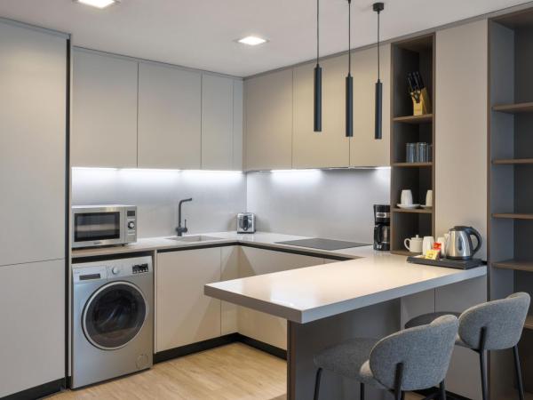 Residence Inn by Marriott Sheikh Zayed Road, Dubai : photo 7 de la chambre studio 1 lit king-size deluxe - vue sur ville