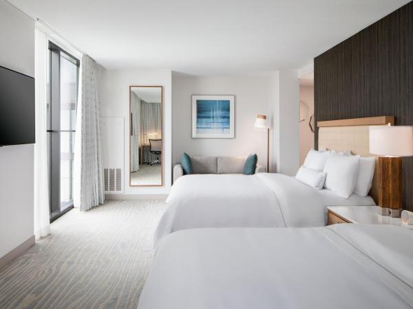 Element Salt Lake City Downtown : photo 2 de la chambre studio queen avec 2 lits queen-size et vue sur la ville