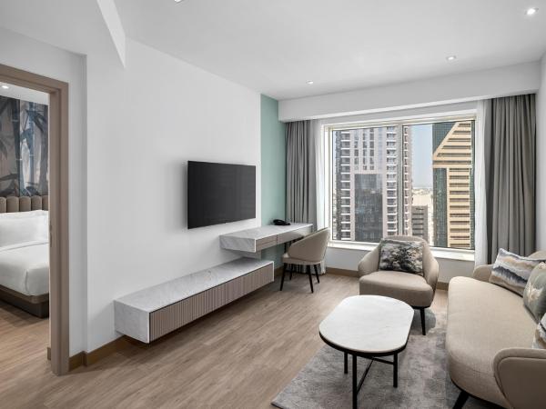 Residence Inn by Marriott Sheikh Zayed Road, Dubai : photo 9 de la chambre suite 1 chambre 2 lits jumeaux/simples premium - vue sur ville