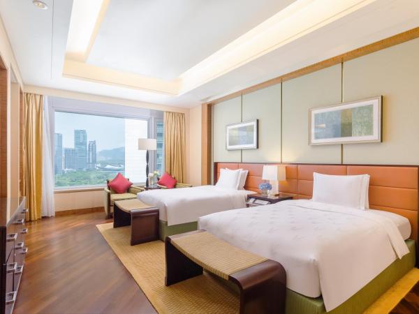 The Ritz-Carlton, Shenzhen, Nearby Futian CBD, Convention & Exhibition Center, Futian Railway Station, Outdoor swimming pool, CNY300 SPA voucher : photo 1 de la chambre chambre lits jumeaux - vue sur jardin