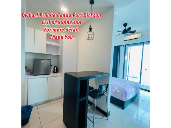 D Wharf Port Dickson Private Condo Waterfront : photo 6 de la chambre studio avec balcon 