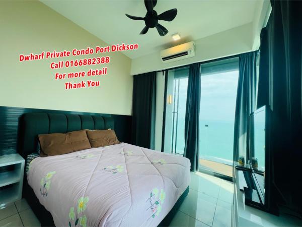 D Wharf Port Dickson Private Condo Waterfront : photo 4 de la chambre studio avec balcon 
