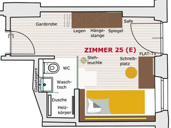 Basic Hotel Innsbruck : photo 2 de la chambre chambre simple