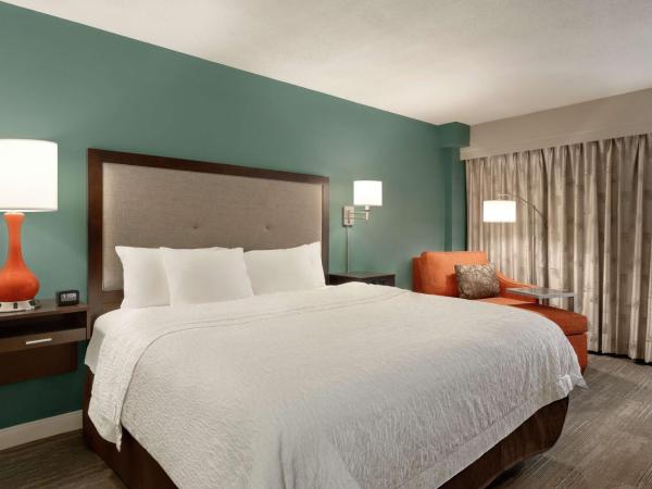 Hampton Inn New Orleans/St.Charles Ave : photo 4 de la chambre chambre lit king-size avec four micro-ondes et réfrigérateur
