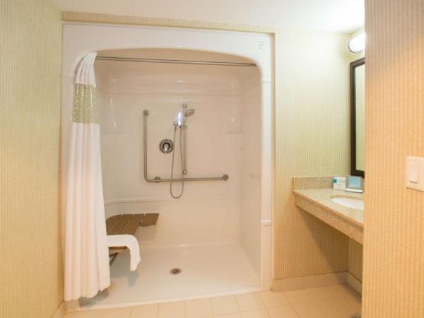 Hampton Inn Toronto-Mississauga West : photo 1 de la chambre chambre lit queen-size avec douche accessible en fauteuil roulant - accessible aux personnes à mobilité réduite/non-fumeurs