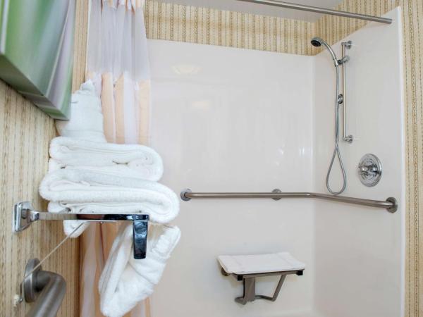 Hilton Garden Inn Charlotte Pineville : photo 5 de la chambre chambre lit king-size avec douche accessible en fauteuil roulant - adaptée aux personnes à mobilité réduite