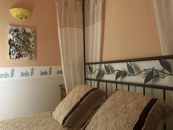 MAS DES FIGUES - Mas XVIII siècle - Piscine - très calme - Alpilles Saint Rémy de Provence - brunch méditerranéen salé sucré cuisine faite maison - ferme auberge agritourisme - Biologique FRBio potager bio huile d'olive bio jardin roseraie Biodiversité - : photo 4 de la chambre chambre double - vue sur piscine