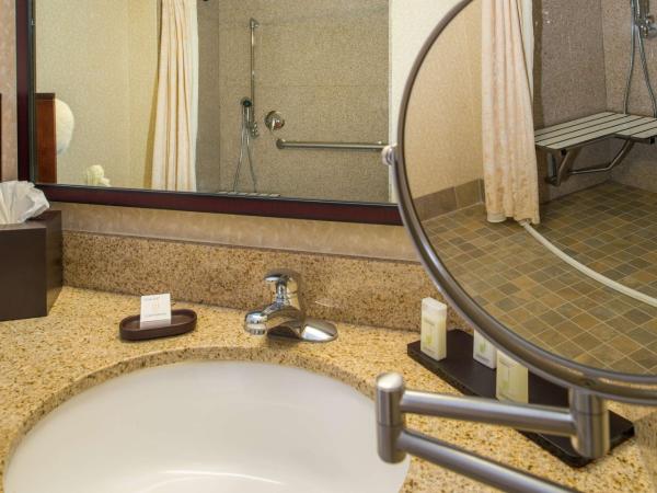 Embassy Suites by Hilton Sacramento Riverfront Promenade : photo 4 de la chambre suite 1 chambre lit king-size avec douche accessible en fauteuil roulant - adaptée aux personnes à mobilité réduite